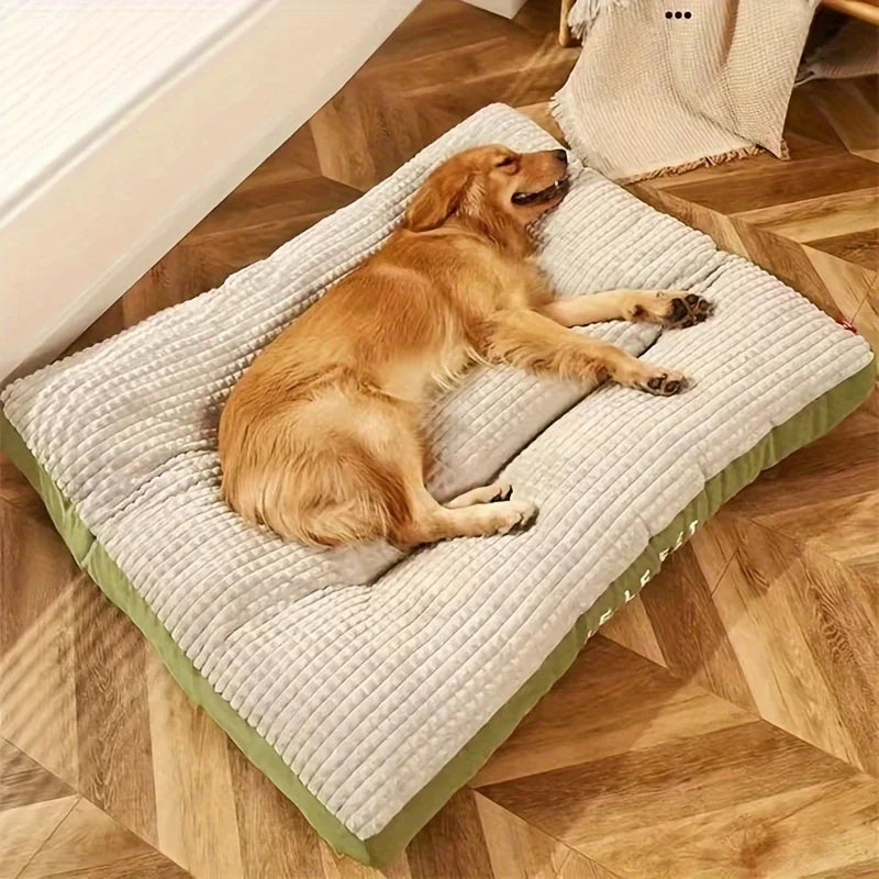 Warm Pet Dog Bed Winter Warm Dog Sleeping Mat Corduroy Pet Mat for Small Medium Large Dogs Soft Removable Bed Pet Supplies